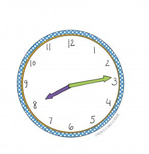 Horloge avec aiguilles
